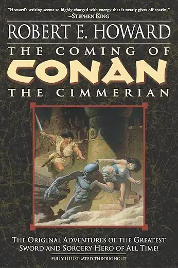 Book cover of Conan the Barbarian by Robert E. Howard
