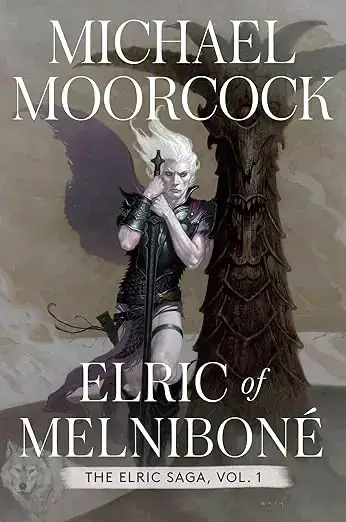 Book cover of Elric of Melniboné by Michael Moorcock