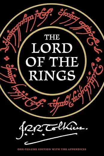Book cover of The Lord of the Rings by J.R.R. Tolkien